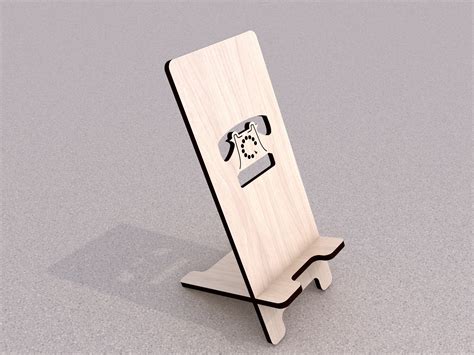 cnc phone stand svg